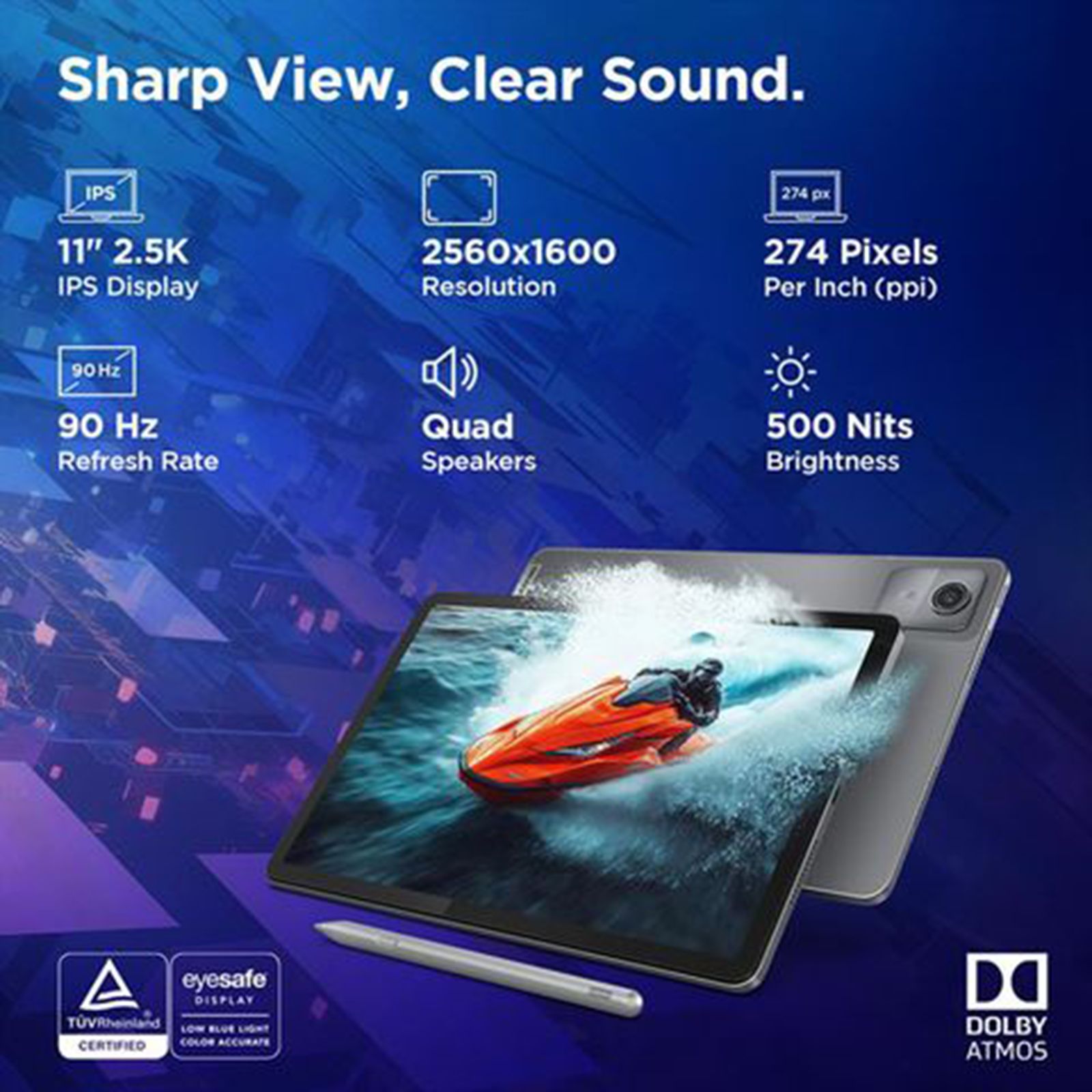 Buy Lenovo Idea Tab Wi-Fi Android Tablet with Lenovo Tab Pen (11